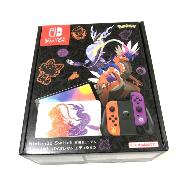 任天堂Switch(有機ELモデル)スカーレット・バイオレットエディション-
