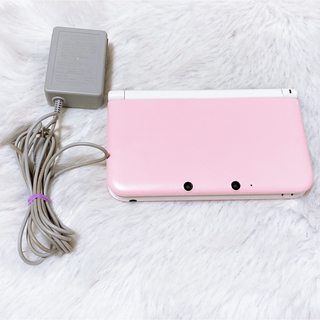ニンテンドー3DS(ニンテンドー3DS)のニンテンドー3DS LL ピンク ホワイト(携帯用ゲーム機本体)