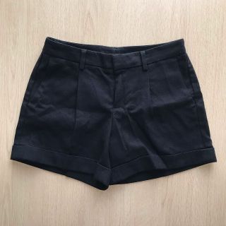 ユニクロ(UNIQLO)のショートパンツ 黒 58cm Sサイズ ブラック ユニクロ(ショートパンツ)