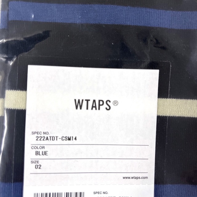 W)taps(ダブルタップス)の新品完売 WTAPS BDY M 02 ボーダー ダブルタップス ロンT ブルー メンズのトップス(Tシャツ/カットソー(七分/長袖))の商品写真