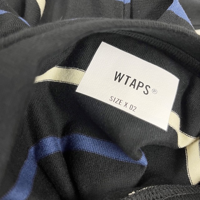 W)taps(ダブルタップス)の新品完売 WTAPS BDY M 02 ボーダー ダブルタップス ロンT ブルー メンズのトップス(Tシャツ/カットソー(七分/長袖))の商品写真