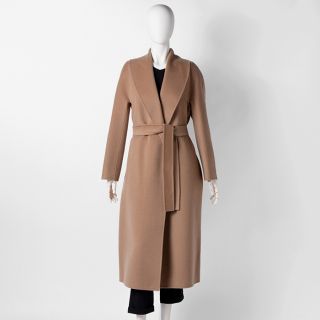 マックスマーラ(Max Mara)のマックス マーラ ストゥディオ MAX MARA STUDIO GILBERT ベルテッド コート カシミヤ ウール ロングコート キャメル 60160529 0004 015(ロングコート)