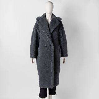 マックスマーラ(Max Mara)のマックスマーラ MAX MARA TEDDY1 テディベア アイコン コート TEDDY グレー 10161523 0014 001GRI(ロングコート)