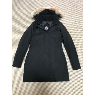 カナダグース(CANADA GOOSE)のポー様専用 カナダグース ヴィクトリアパーカーリアルファー XSサイズ ブラック(ダウンジャケット)