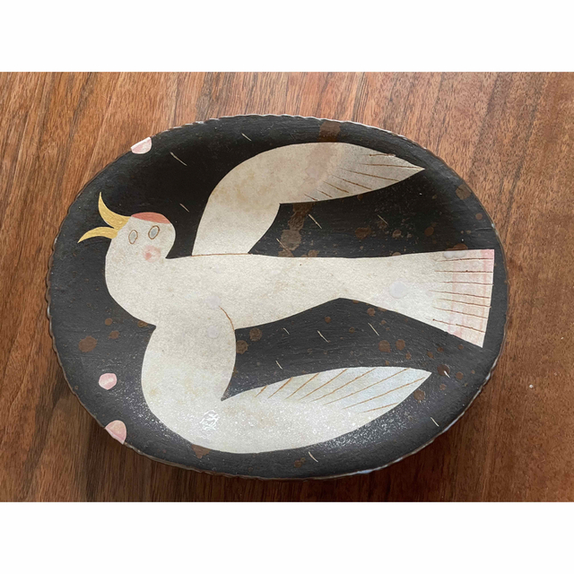 食器鹿児島睦さん　鳥のイラストの器
