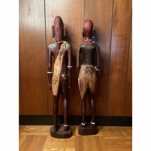 primitive art アフリカ民藝 マサイ族 木彫り人形の通販 by primitive art アフリカ民藝 マサイ族 木彫り人形の通販 by
