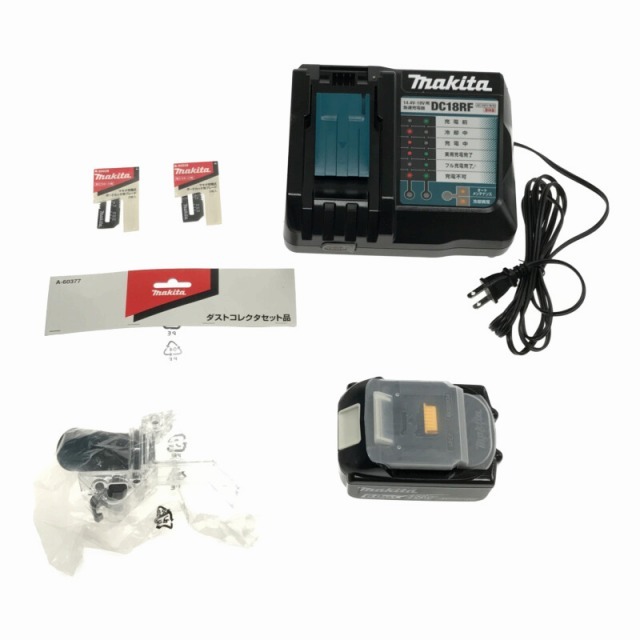 ☆極美品☆ makita マキタ 充電式ボードカッタ SD180DRGX バッテリー2個(18V6.0Ah) 充電器 替刃三枚付き ダストコレクタ付き 61478