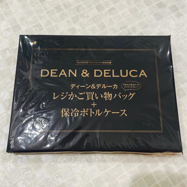 DEAN & DELUCA(ディーンアンドデルーカ)のGLOW 8月号 DEAN&DELUCA レジかご買い物バッグ 保冷ボトルケース レディースのバッグ(エコバッグ)の商品写真