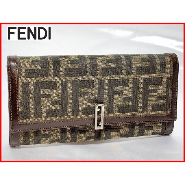 FENDI フェンディ 二つ折り 長財布 ズッカ柄 ウォレット 11.21.2