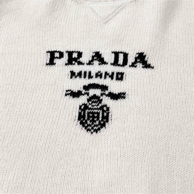 PRADA(プラダ)のプラダ PRADA セーター ニット ロゴ ウール カシミア メンズのトップス(ニット/セーター)の商品写真