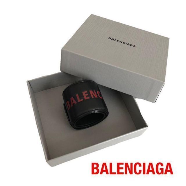バレンシアガ BALENCIAGA レザーブレスレット サイクルブレスレット