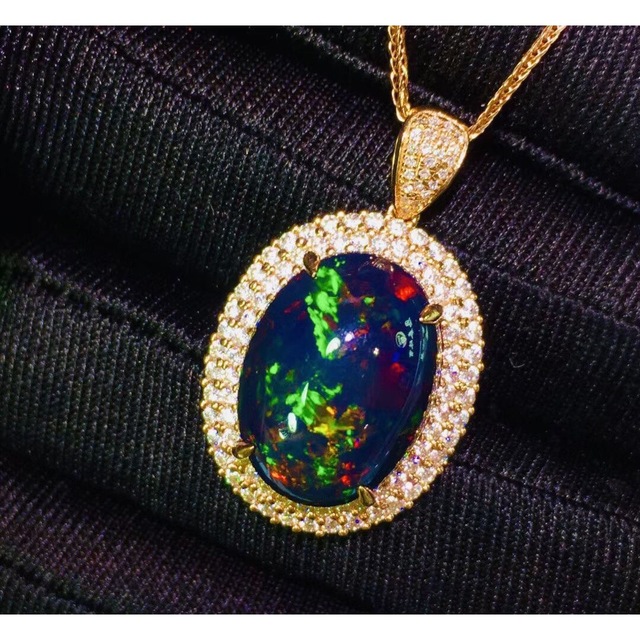 天然オパール ダイヤ ペンダントトップ8.1ct k18 ¥ | www.jarussi.com.br