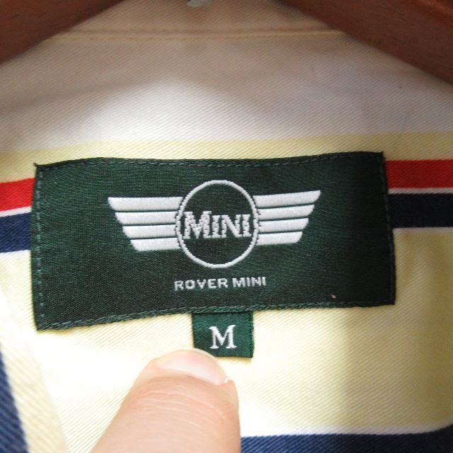 Rover(ローバー)の送料無料　ROVER MINI　ストライプ　シャツ　M　メンズファッション　古着 メンズのトップス(Tシャツ/カットソー(七分/長袖))の商品写真