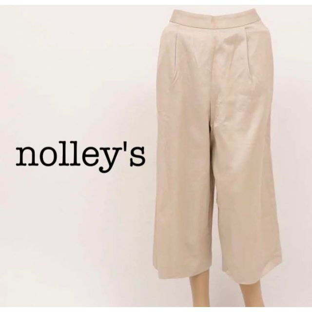 NOLLEY'S(ノーリーズ)のnolley's ノーリーズ　ガウチョパンツ　ベージュ　36 レディースのスカート(ロングスカート)の商品写真