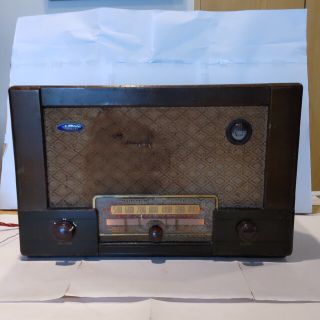 シャープ早川電気5球真空管ラジオ、AR-300型(1950年式)、希少、作動品