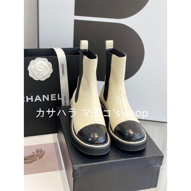 72時間限定タイムセール 【美品】CHANEL ショートブーツ - www