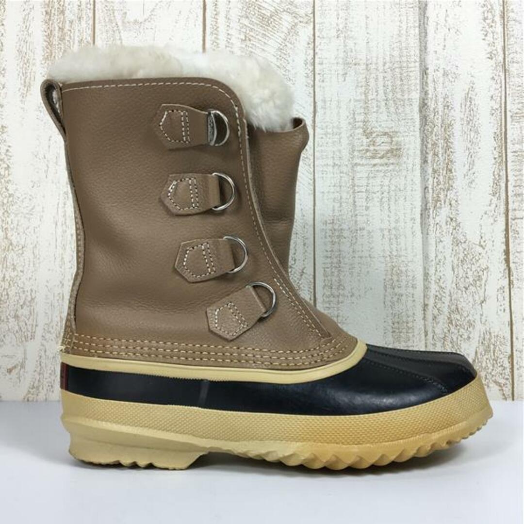 SOREL(ソレル)のWOMENs 24.0cm  ソレル カリブー Caribou スノーブーツ ウィンターシューズ カナダ製 入手困難 SOREL ベージュ系 レディースのファッション小物(その他)の商品写真