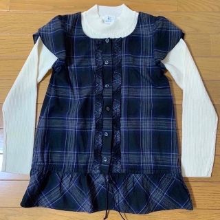 コムサデモード(COMME CA DU MODE)の美品💙コムサデモード💙140チュニック・ベスト(カーディガン)