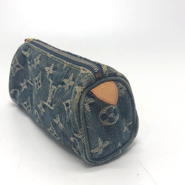 LOUIS VUITTON(ルイヴィトン)のルイヴィトン LOUIS VUITTON トゥルーススピーディGM M95081 モノグラムデニム 小物入れ 化粧ポーチ モノグラムデニムキャンバス ブルー レディースのファッション小物(ポーチ)の商品写真