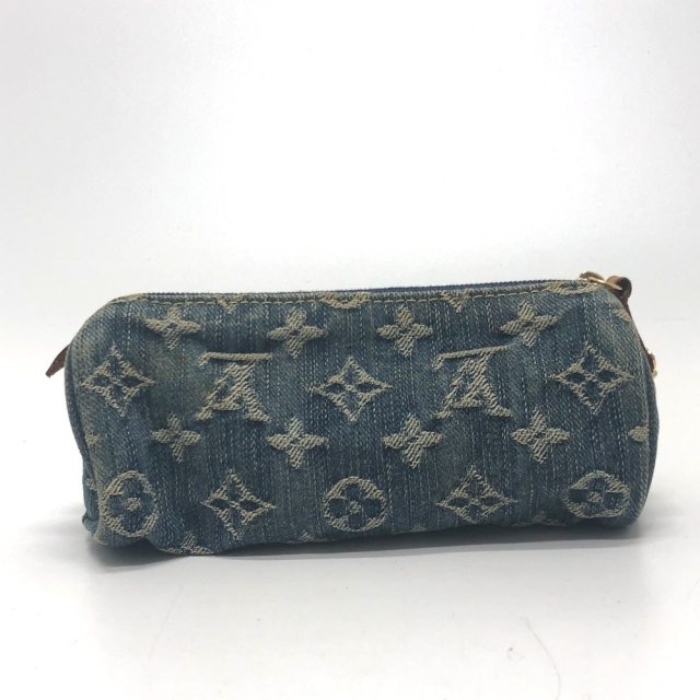 LOUIS VUITTON(ルイヴィトン)のルイヴィトン LOUIS VUITTON トゥルーススピーディGM M95081 モノグラムデニム 小物入れ 化粧ポーチ モノグラムデニムキャンバス ブルー レディースのファッション小物(ポーチ)の商品写真