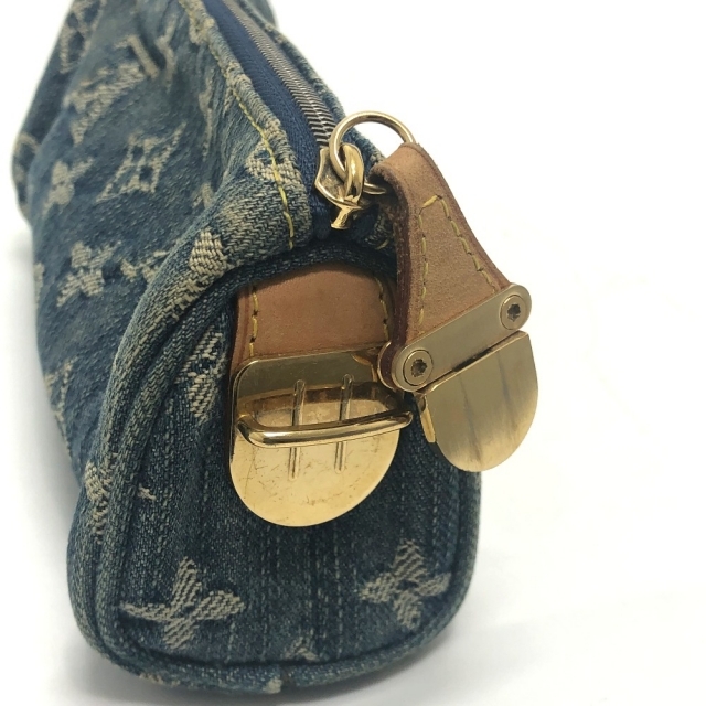 LOUIS VUITTON(ルイヴィトン)のルイヴィトン LOUIS VUITTON トゥルーススピーディGM M95081 モノグラムデニム 小物入れ 化粧ポーチ モノグラムデニムキャンバス ブルー レディースのファッション小物(ポーチ)の商品写真