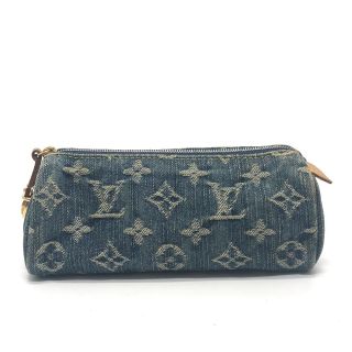 ルイヴィトン(LOUIS VUITTON)のルイヴィトン LOUIS VUITTON トゥルーススピーディGM M95081 モノグラムデニム 小物入れ 化粧ポーチ モノグラムデニムキャンバス ブルー(ポーチ)