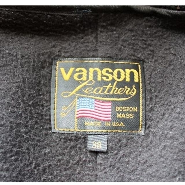 VANSON(バンソン)のVANSON バンソン シングルライダース タイプB サイズ38 インナー付き メンズのジャケット/アウター(ライダースジャケット)の商品写真