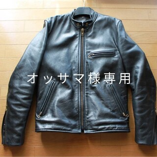 バンソン(VANSON)のVANSON バンソン シングルライダース タイプB サイズ38 インナー付き(ライダースジャケット)