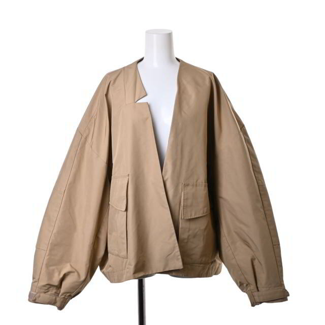 新品▷KBF＊ステッチフーディーコート  L.BEIGE