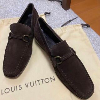 ルイヴィトン(LOUIS VUITTON)の値下！【美品】ルイヴィトン スエードローファー(ドレス/ビジネス)