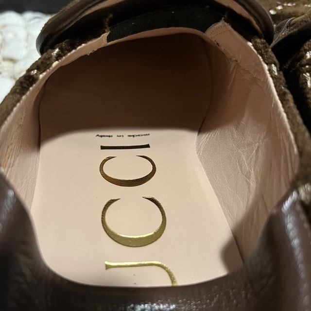 Gucci(グッチ)のお値下げ❣️GUCCI  キラキラソール  GGロゴ 2way シューズ レディースの靴/シューズ(ローファー/革靴)の商品写真