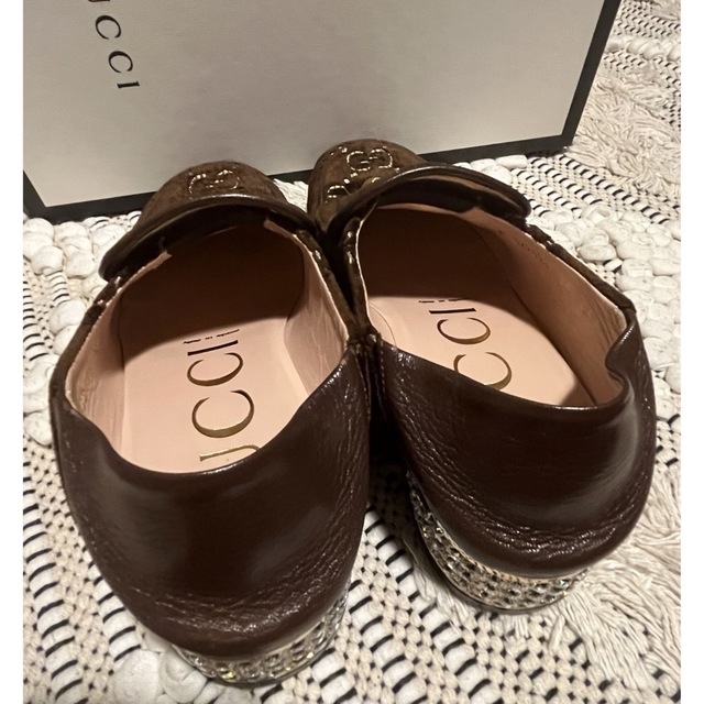 Gucci(グッチ)のお値下げ❣️GUCCI  キラキラソール  GGロゴ 2way シューズ レディースの靴/シューズ(ローファー/革靴)の商品写真