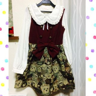 ユメテンボウ(夢展望)のくまワンピース♡トップスSET(セット/コーデ)