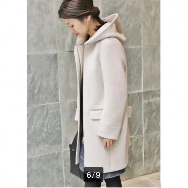 IENA(イエナ)のIENA 二重織りシャルムフードコクーンコート サイズ36 レディースのジャケット/アウター(ロングコート)の商品写真
