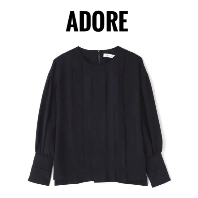 美品!! ADORE ライトジョーゼットタックブラウス www.belairbroadbeach