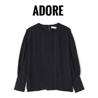 アドーア(ADORE)の美品!! ADORE ライトジョーゼットタックブラウス  (シャツ/ブラウス(長袖/七分))