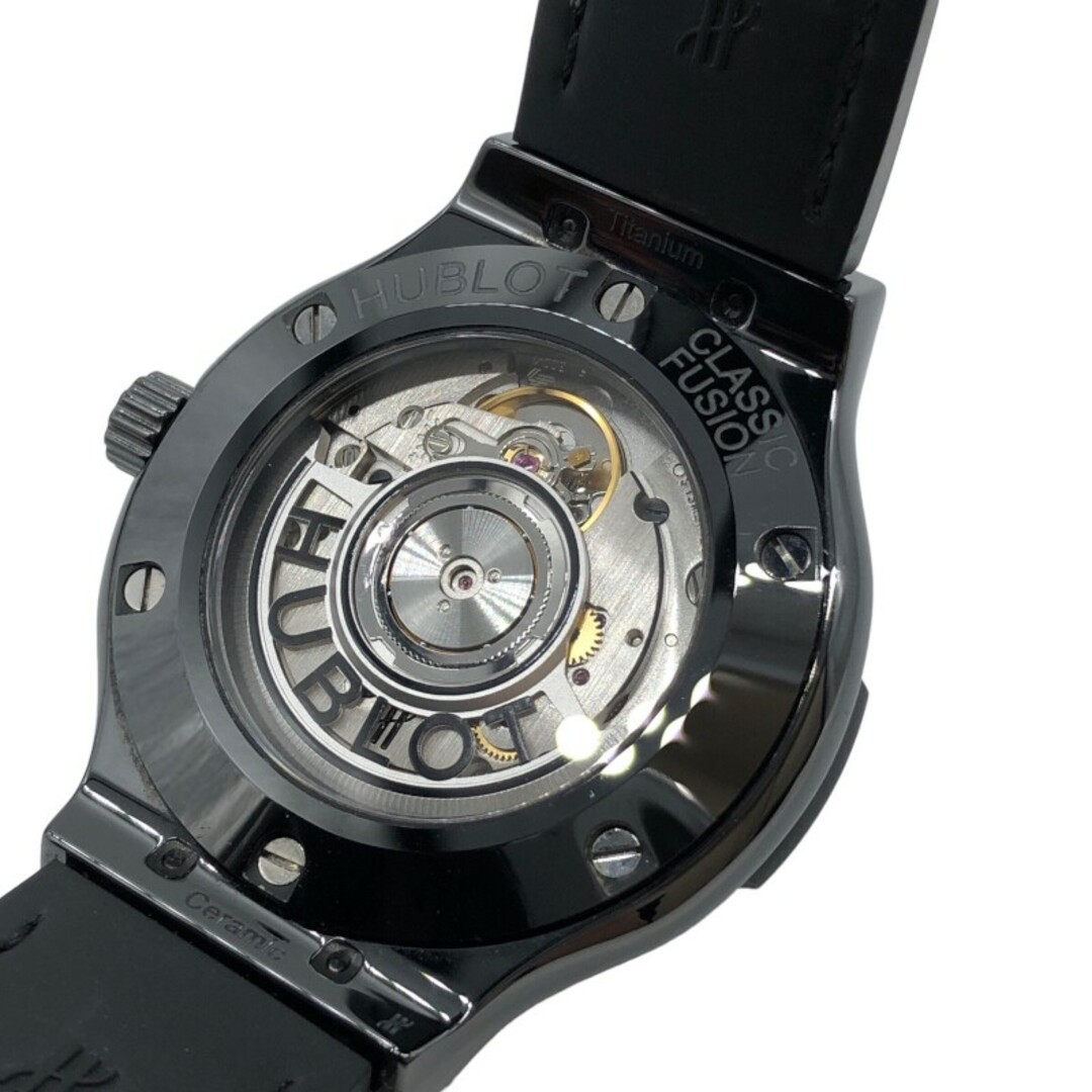 ウブロ HUBLOT クラシックフュージョン　シャイニーセラミックダイヤモンド 565.CX.1210.VR.1204 ブラック セラミック 自動巻き レディース 腕時計 1