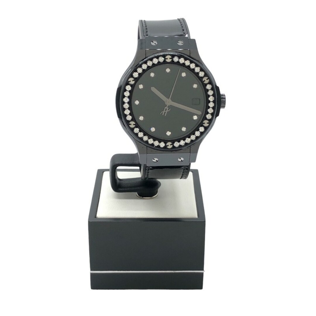 ウブロ HUBLOT クラシックフュージョン　シャイニーセラミックダイヤモンド 565.CX.1210.VR.1204 ブラック セラミック 自動巻き レディース 腕時計 2