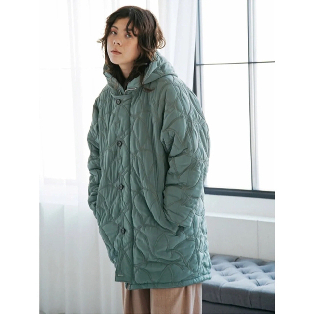 Quilting Embroidery Hoodie Coat