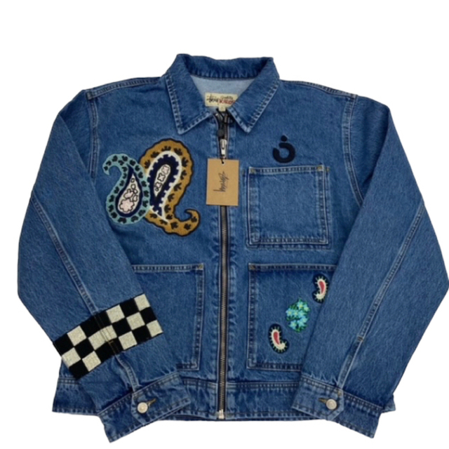 STUSSY(ステューシー)の新品セットStussy NOMA DENIM ZIP WORK JACKET M メンズのジャケット/アウター(Gジャン/デニムジャケット)の商品写真