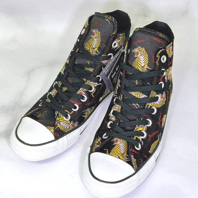 新品未使用】CONVERSE ALL STAR 100周年 西陣織 虎26.5 経典 51.0%OFF