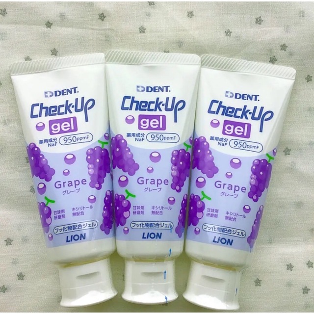 LIONチェックアップジェル 60g グレープ 3本 bluke.com.br