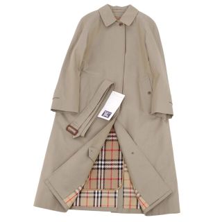 バーバリー(BURBERRY)の極美品 Vintage バーバリー Burberrys コート ベルト付き ステンカラーコート バルマカーンコート コットン100％ アウター レディース 9AB2(M相当) カーキ(その他)