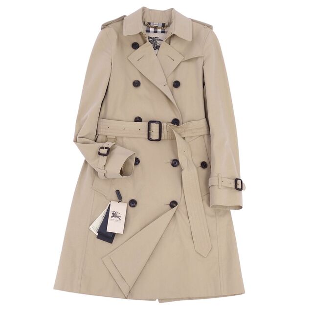 極美品 バーバリー BURBERRY コート THE KENSINGTON ケンジントン トレンチコート アウター レディース UK4 USA2  ITA36 GER32(S相当) ベージュ | フリマアプリ ラクマ