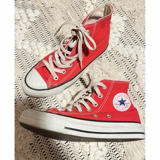 エディットフォールル(EDIT.FOR LULU)のconverse 定番ハイカットスニーカー Red(スニーカー)