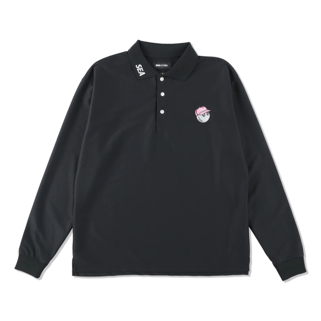 WIND AND SEA(ウィンダンシー)の最終値下げ！　WINDANDSEA MALBON L/S POLO SHIRT メンズのトップス(ポロシャツ)の商品写真