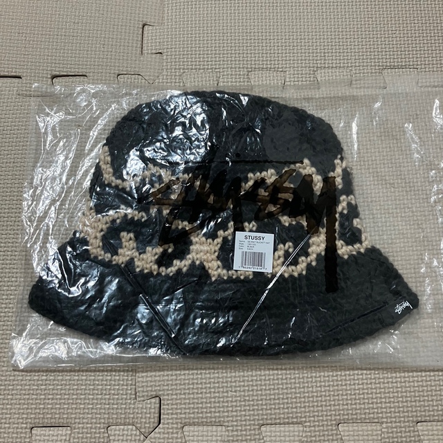STUSSY SS KNIT BUCKET HAT 新品 黒 バケット ハット