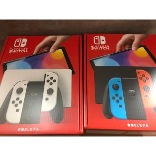 ニンテンドースイッチ(Nintendo Switch)の【新品未使用】Switch 本体 有機ELモデル 2台(家庭用ゲーム機本体)