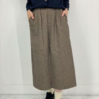 タルボット(TALBOTS)の古着 タルボット Talbots 千鳥格子柄 ウール ロング タイトスカート USA製 レディースM /eaa296161(ロングスカート)