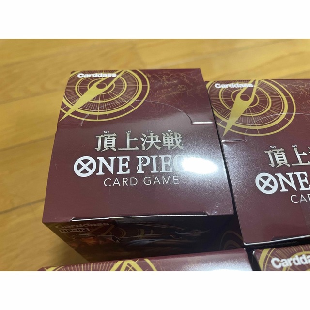 値頃 ワンピースカード 頂上決戦 5BOX 新品未開封 テープ付き Box
